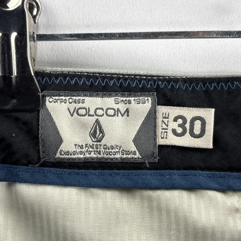 Volcom Men's Gray Corpo Class Size 30 Chino Shorts Cotton Casual Beach - Picture 4 of 7